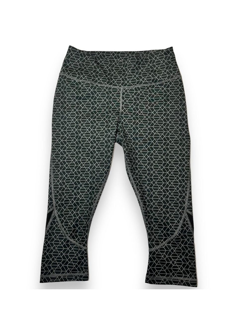 Mission VaporActive Mid-Rise Capri Leggings Moonless Night Geo Size Medium